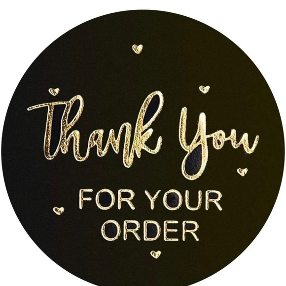 thank you stickers round | shipping supplies | thank you for your order 1" - Picture 5 of 5